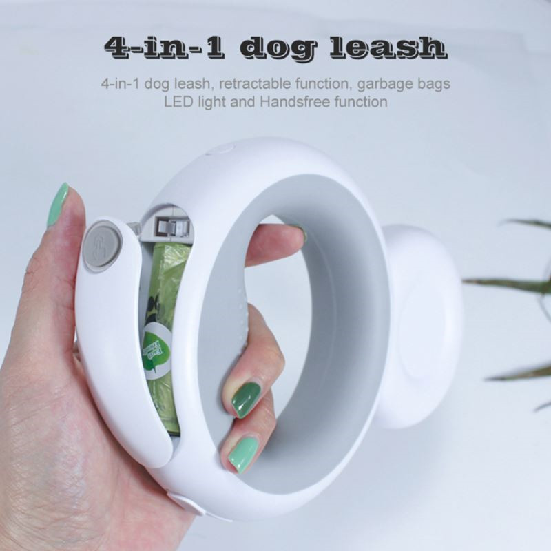 Leash Ci Gwisgadwy gyda Golau LED Disglair (2)